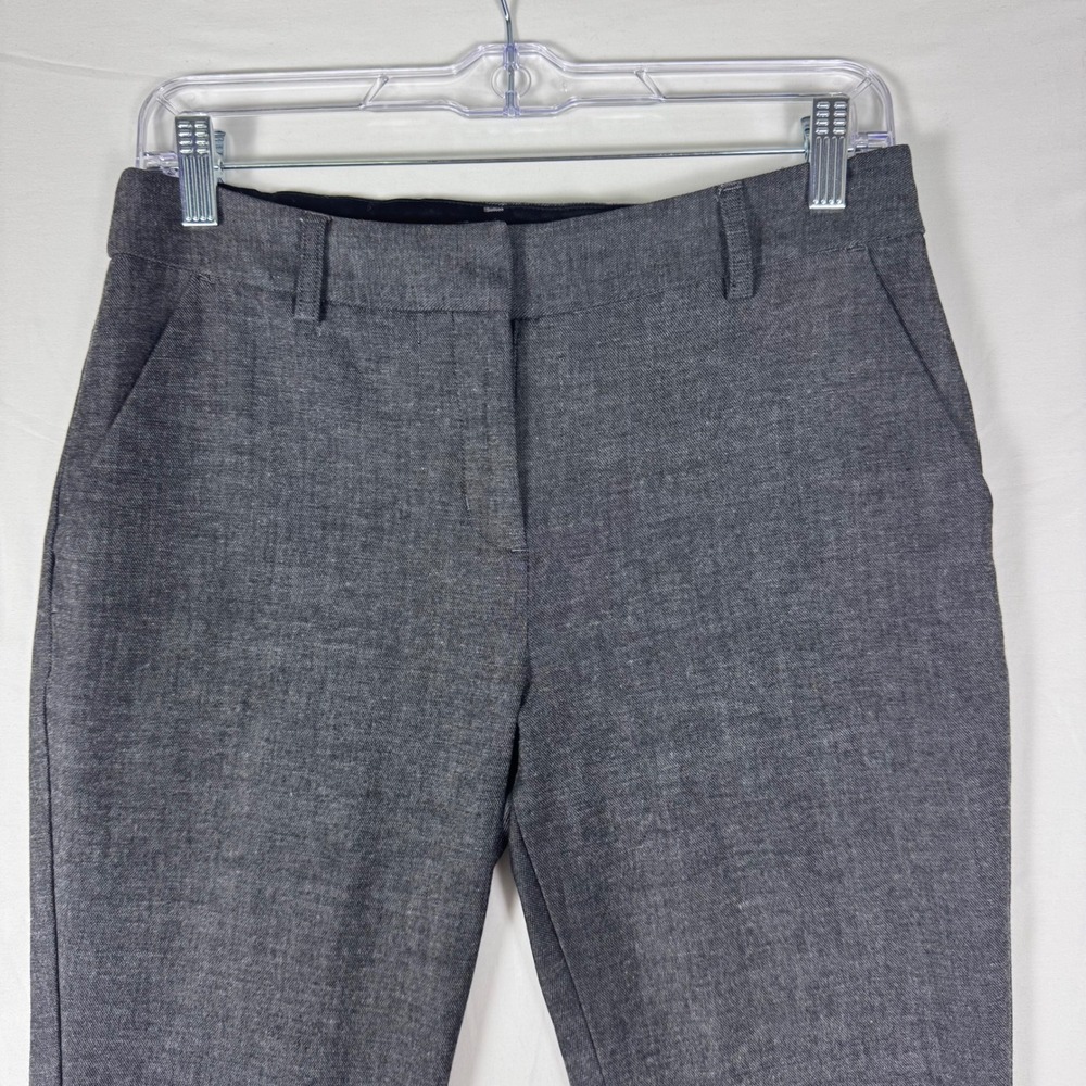 Express Columnist Gray Mid Rise Flare Dress Pants 6R Charcoal Office Trousers - Picture 4 of 6